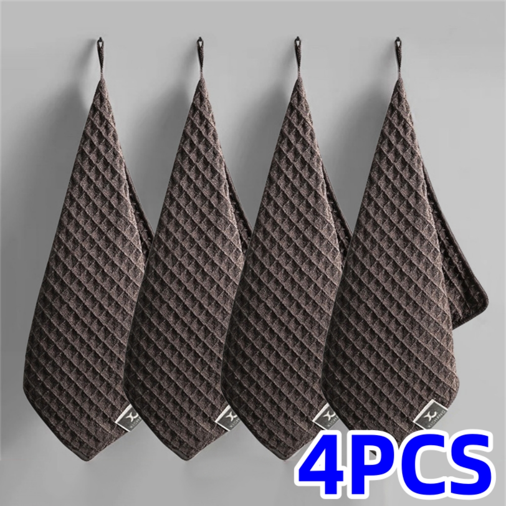 Home Bar Supplies - 1/4Pcs Coffee Bar Cleaning Towels Super