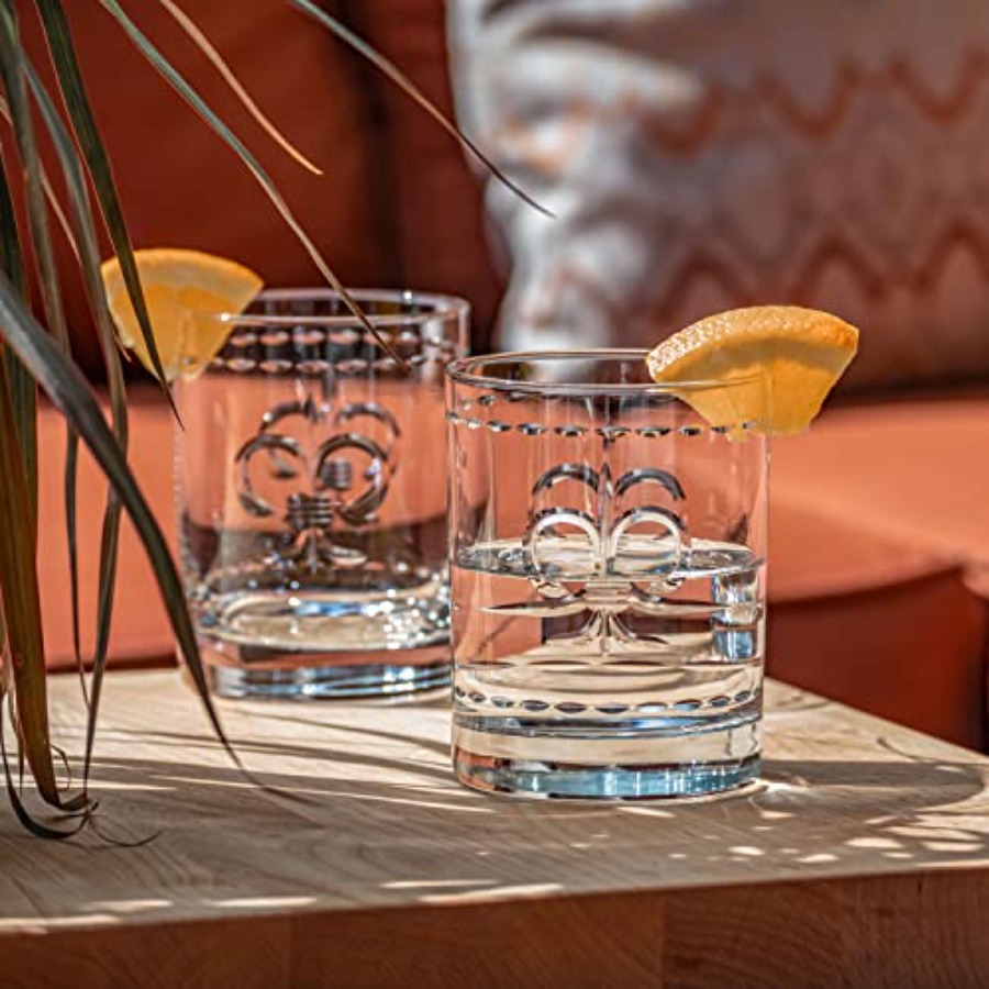 Fleur De Lis Double Old Fashio - Old Fashioned Glass ulasan dan harga