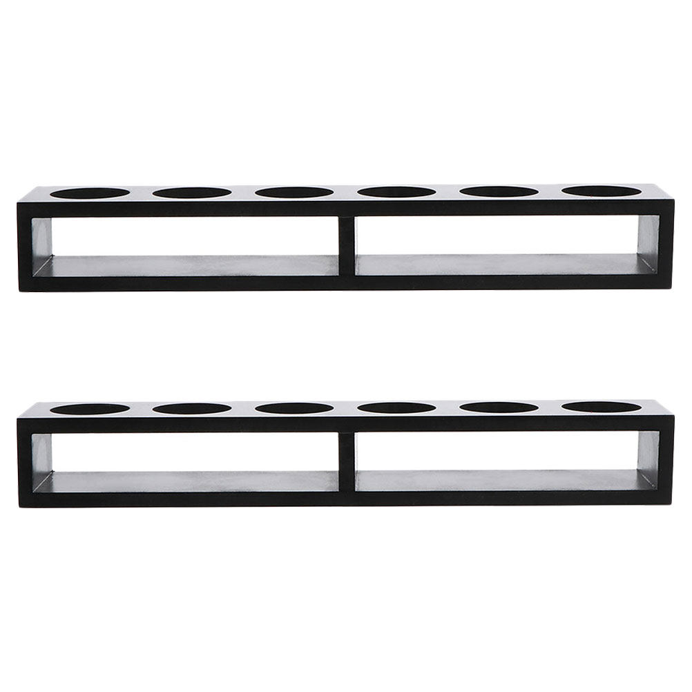 2Pcs Shot Glasses Rack Wooden  - Home Bar Stand ulasan dan harga