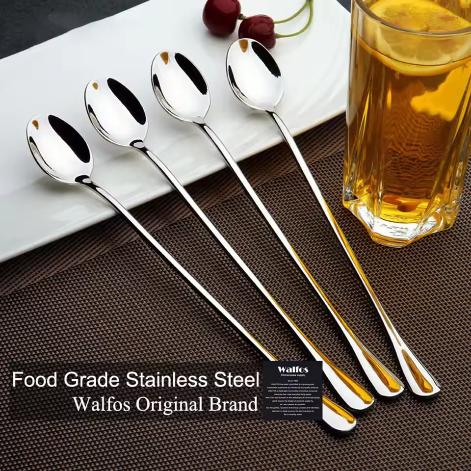 6pcs Milkshake Spoons Ice Tea  - Ice Pick Pick ulasan dan harga