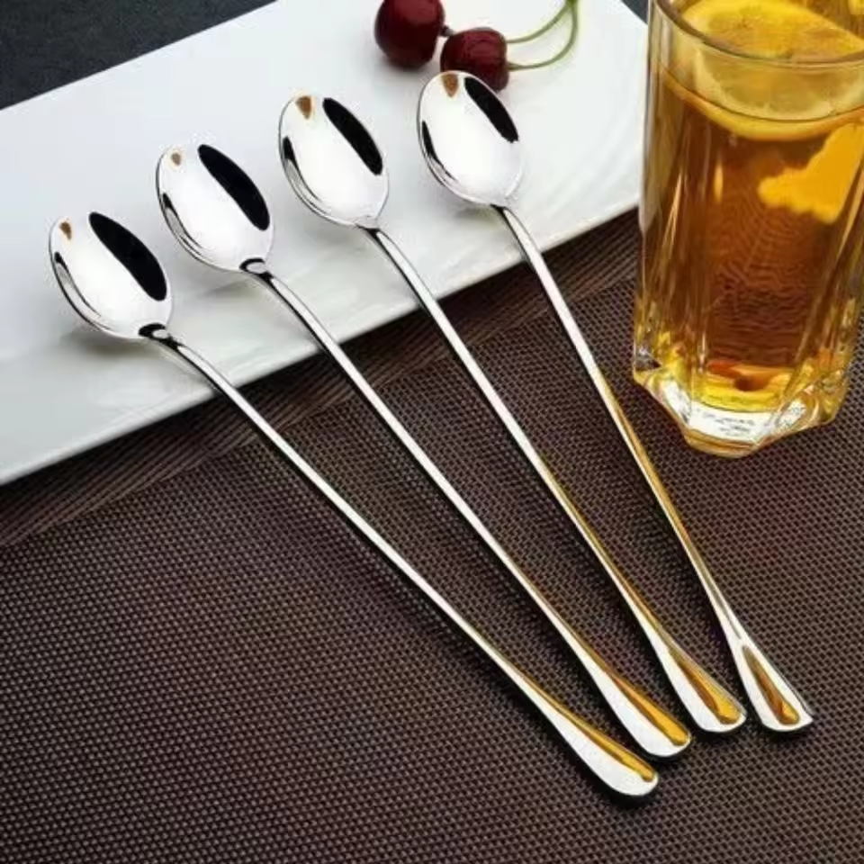 6pcs Milkshake Spoons Ice Tea  - Ice Pick Pick ulasan dan harga