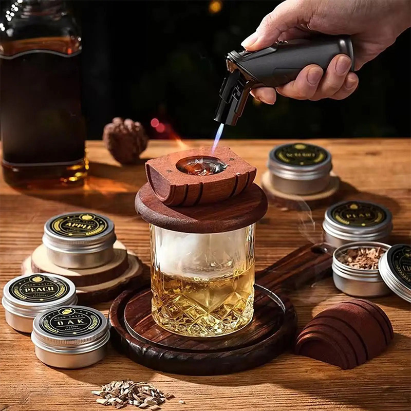 Wooden Cocktail Smoker Kit Smo - Smoking Gun Kit ulasan dan harga