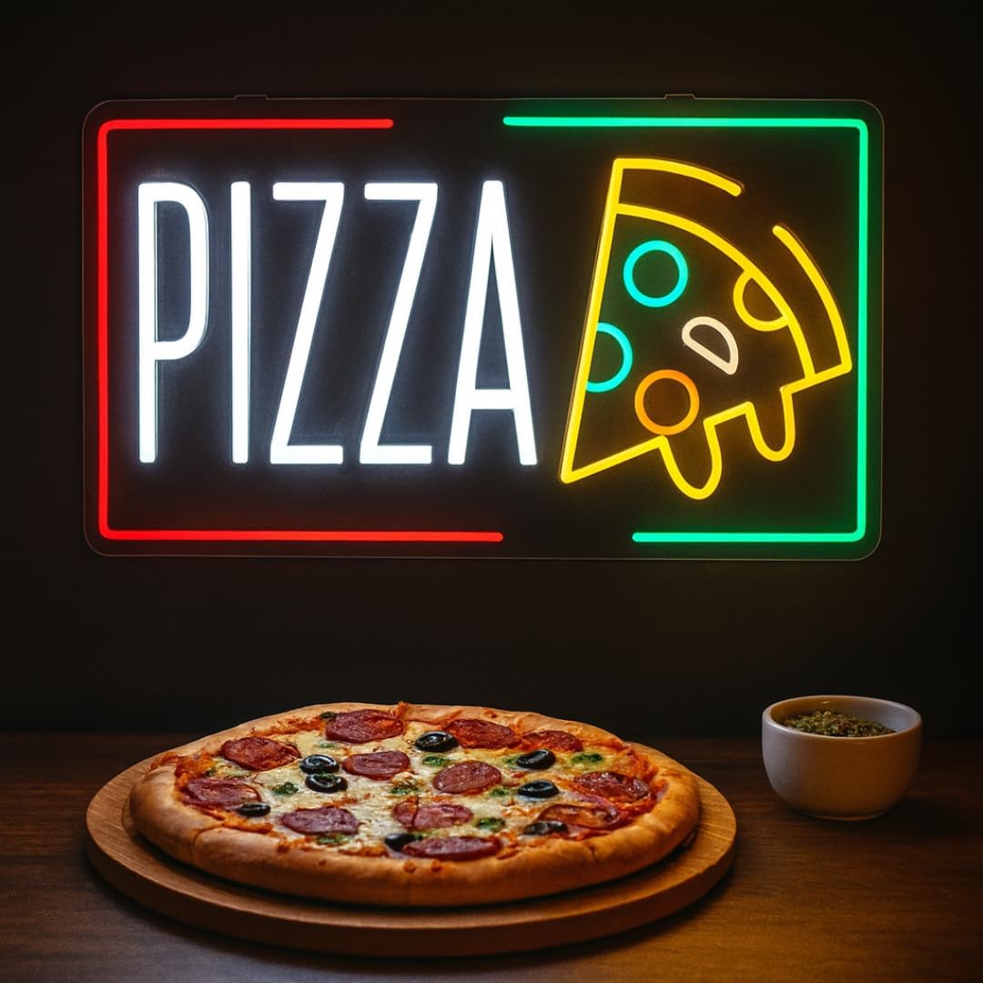 Pizza Neon Sign Business USB L - Home Bar And Restaurant ulasan dan harga