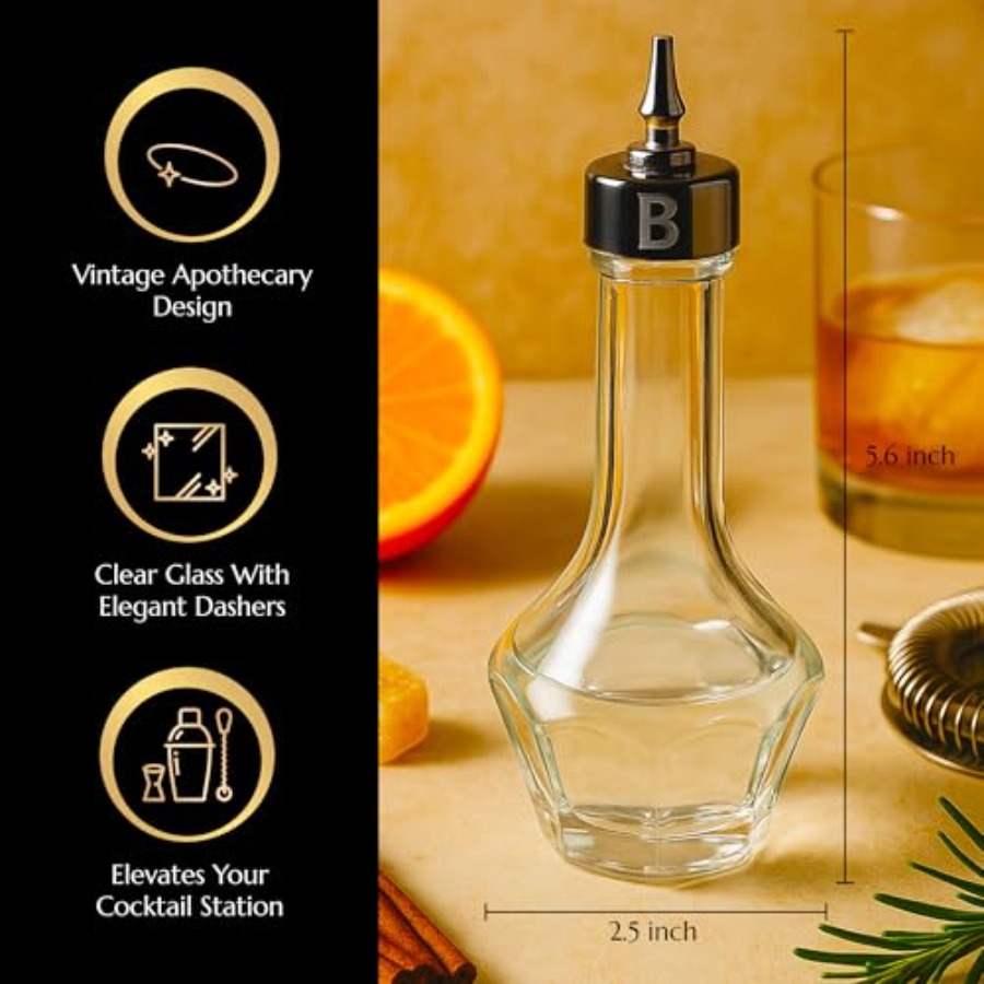 Bitters Bottle 90ml Glass Dash - Bitters Bottle Set ulasan dan harga