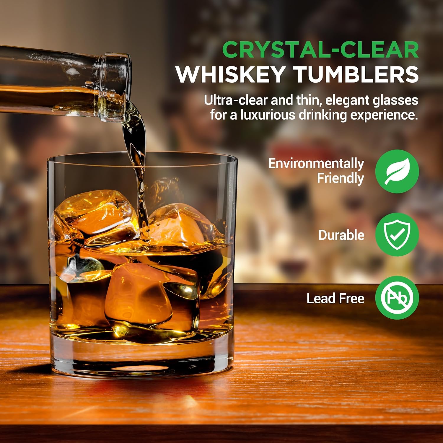 Whiskey Glass Set of 2 – 10 Oz - Old Fashioned Glass ulasan dan harga