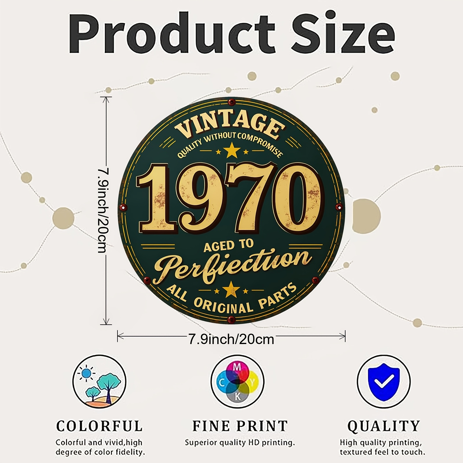 2D Flat, 1pc 1pcs 1970 Vintage - Home Bar Accessories ulasan dan harga