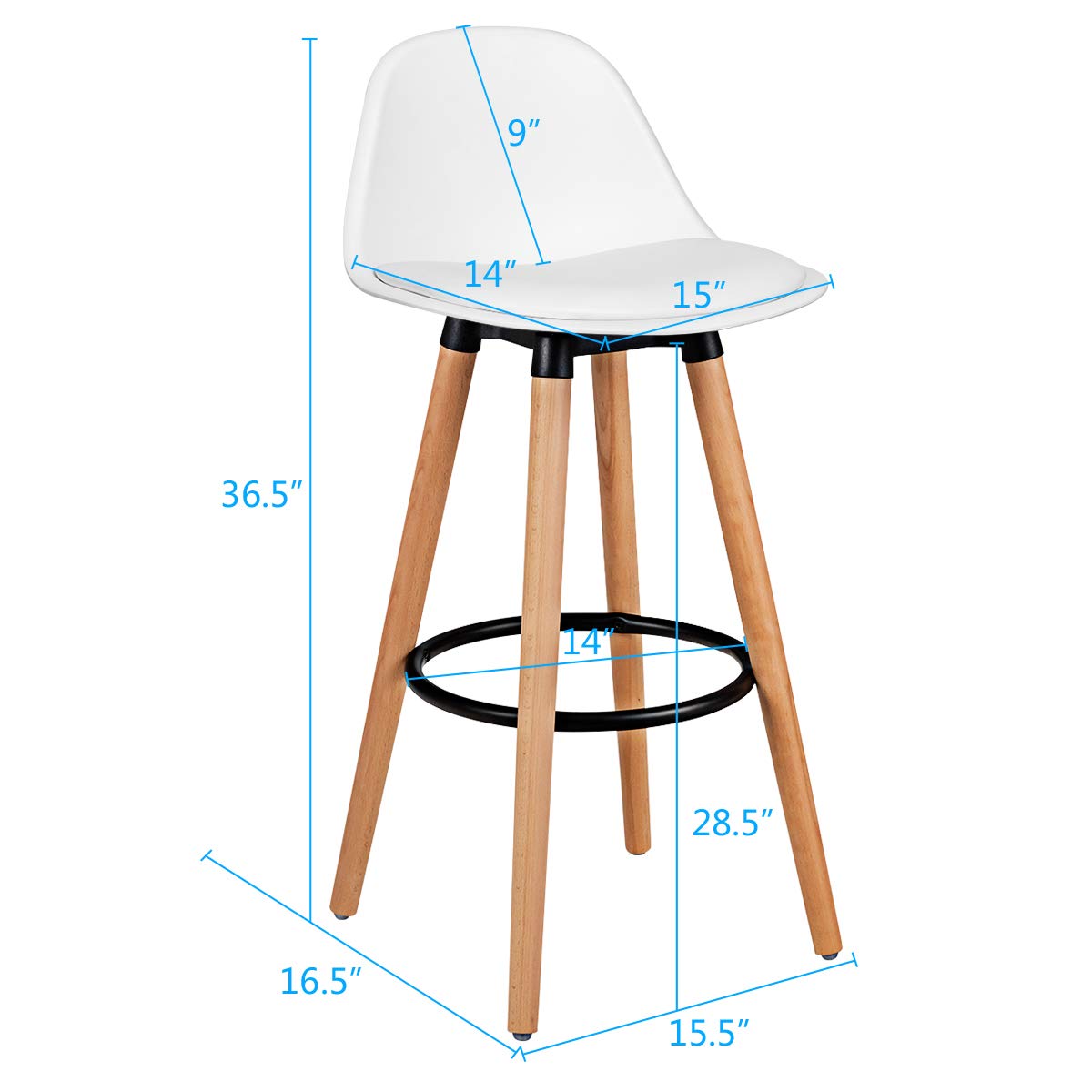Modern Armless Bar Stool Set P - Home Bar Stools ulasan dan harga