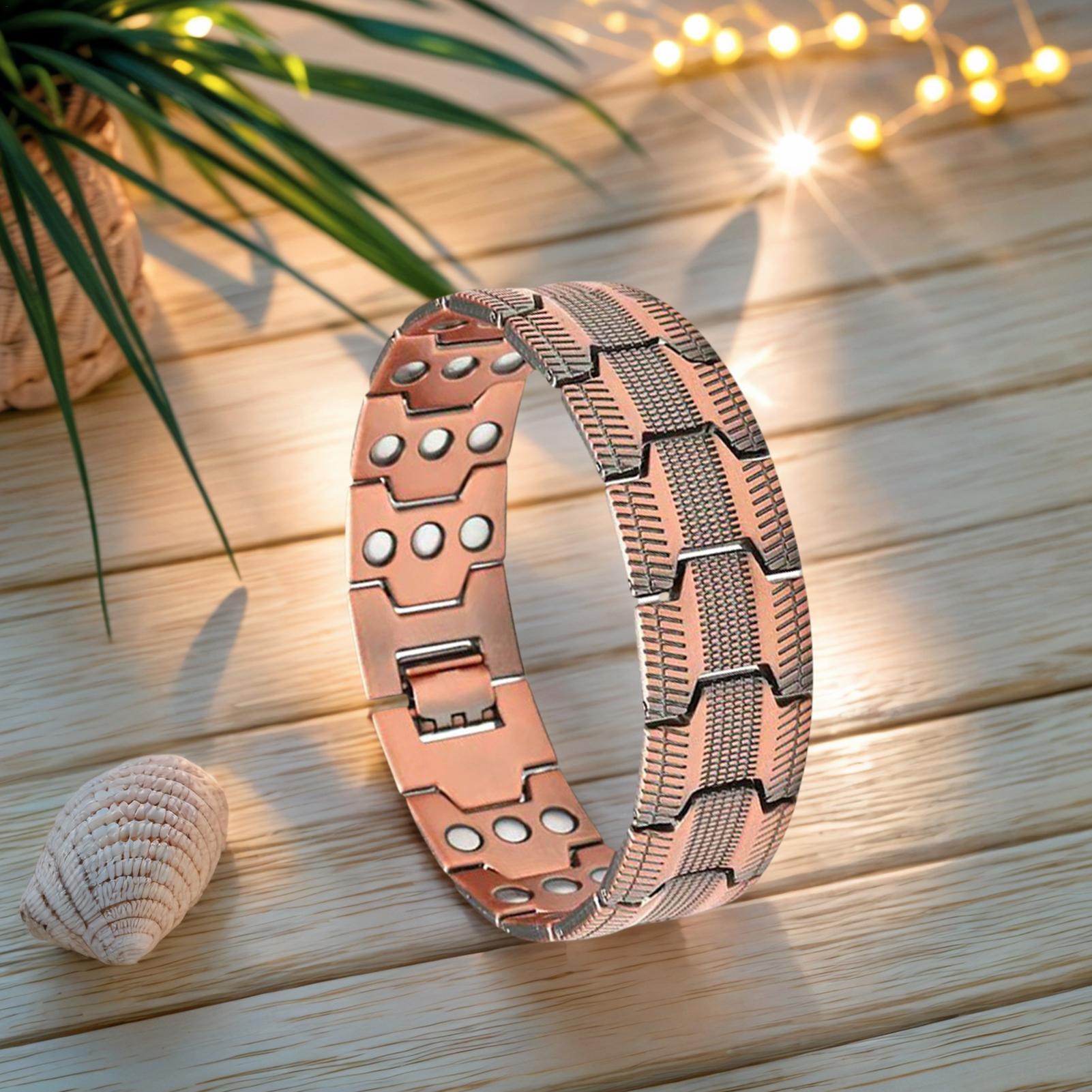 3-Row Magnetic Copper Bracelet - Home Bar Android ulasan dan harga