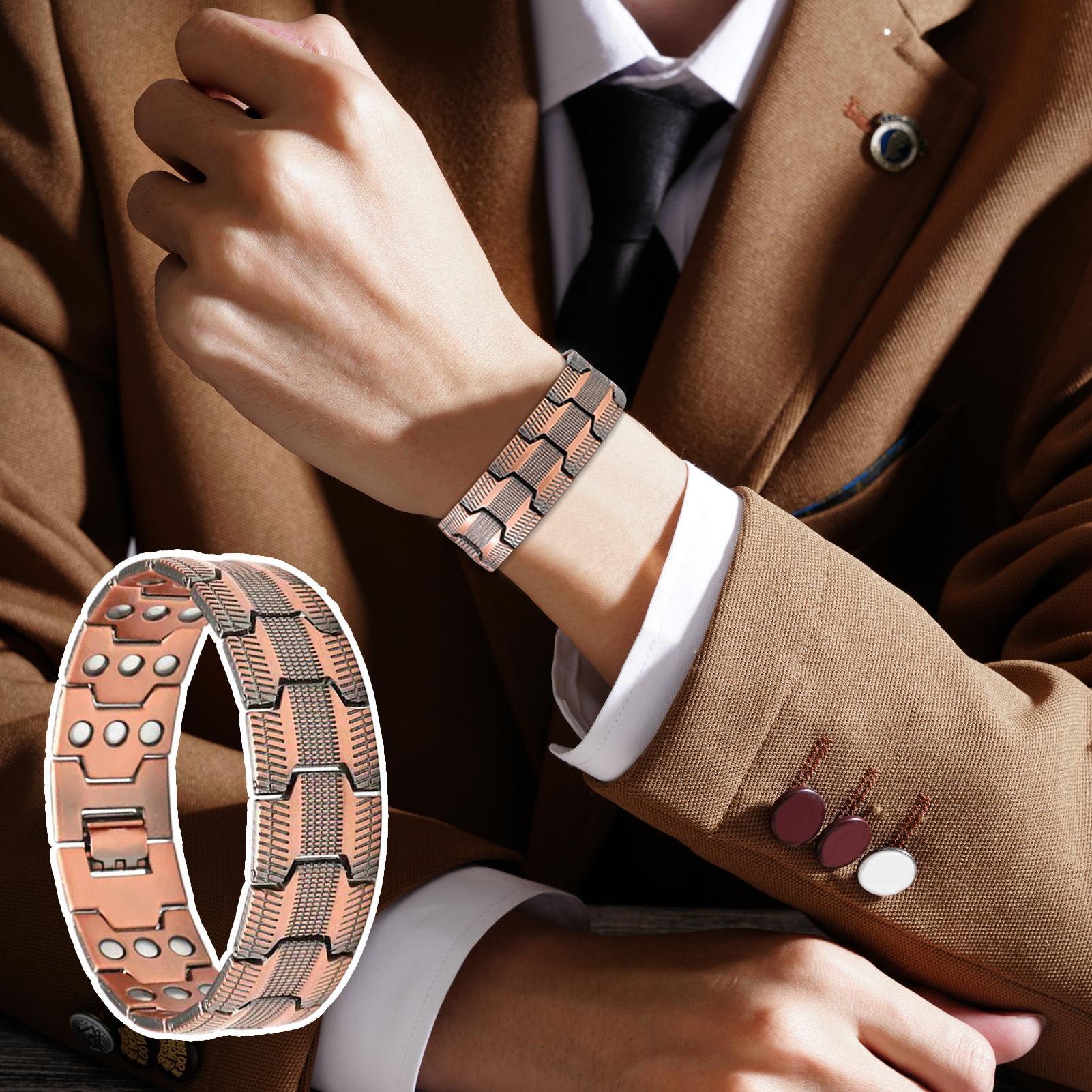 3-Row Magnetic Copper Bracelet - Home Bar Android ulasan dan harga