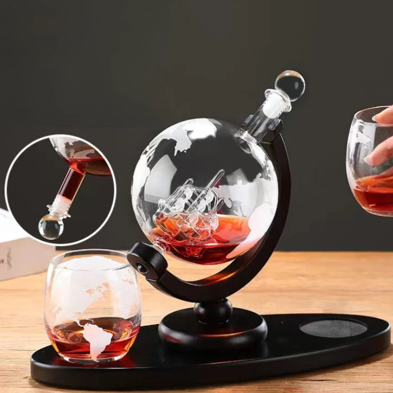 Globe Shaped Whiskey Decanter  - Bitters Bottle Set ulasan dan harga