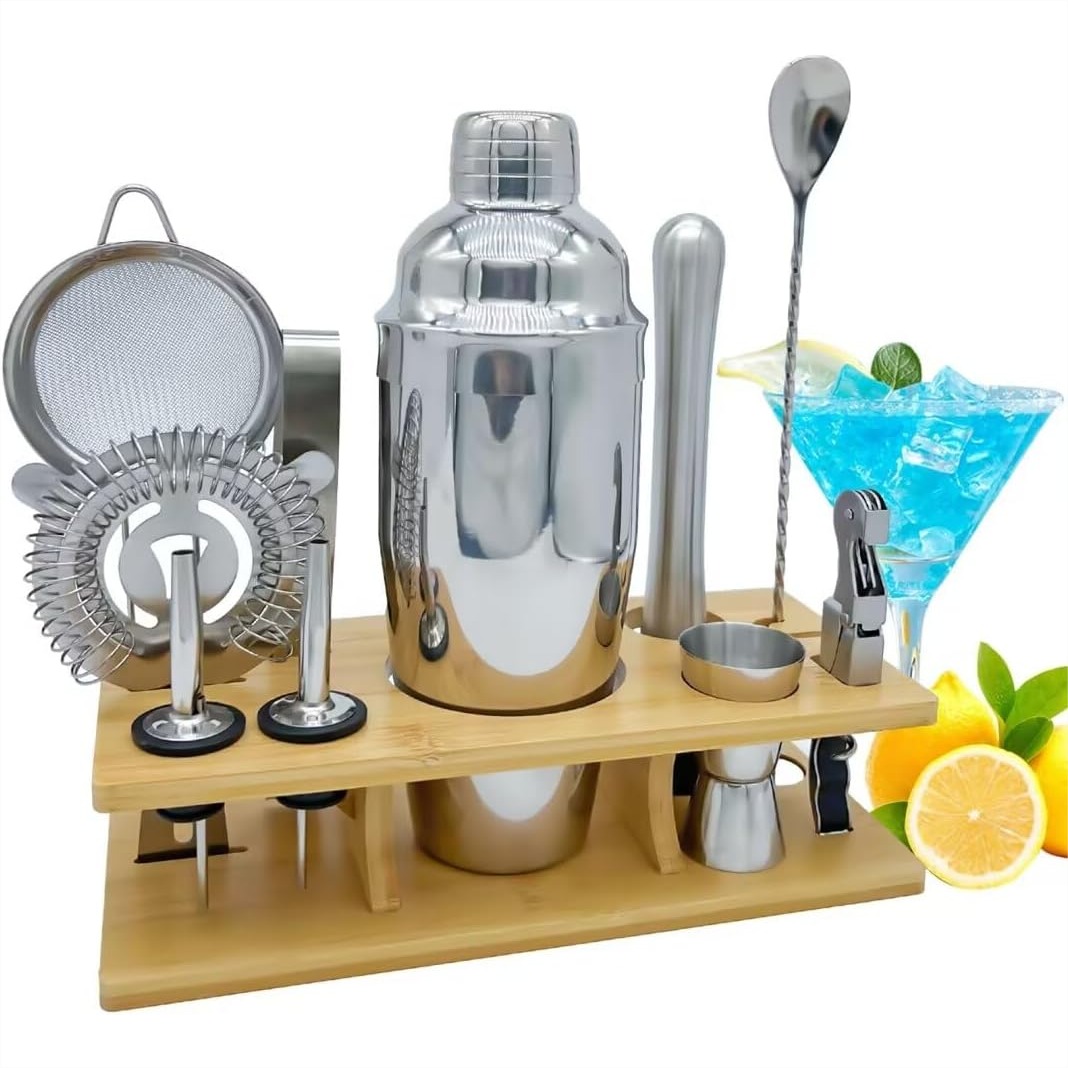 11-Piece Bartender Kit With Co - Home Bar Stand ulasan dan harga