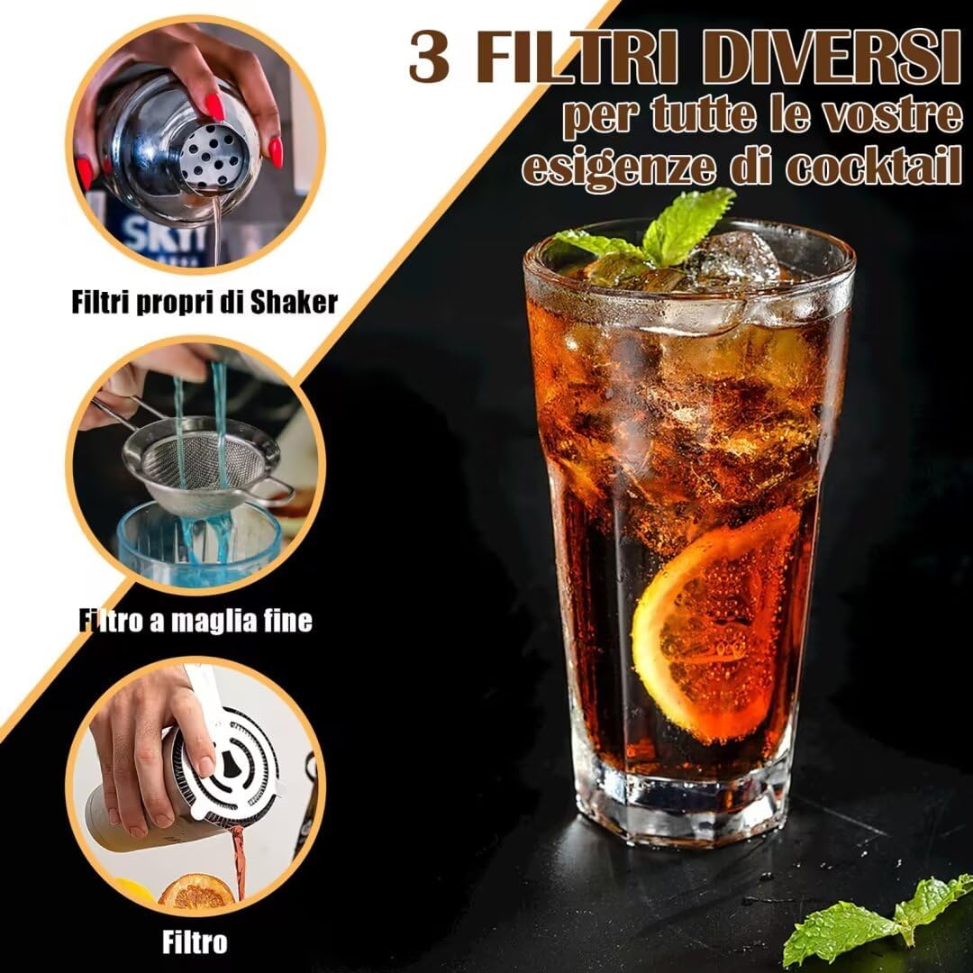 11-Piece Bartender Kit With Co - Home Bar Stand ulasan dan harga