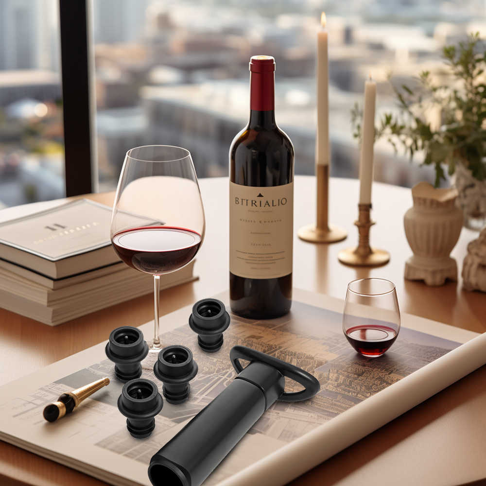 WOTOR Wine Stoppers ABS Plasti - Wine Preservation Pump ulasan dan harga