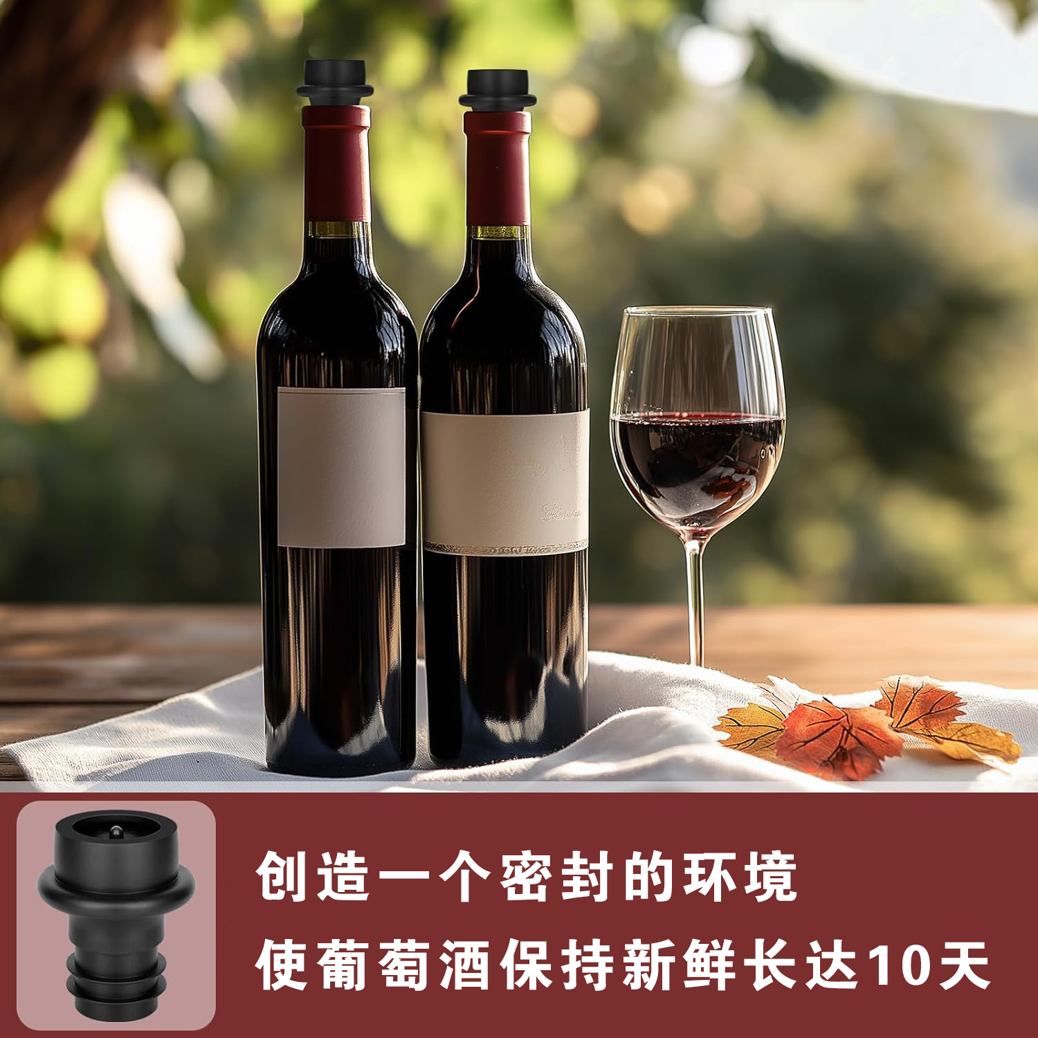 WOTOR Wine Stoppers ABS Plasti - Wine Preservation Pump ulasan dan harga