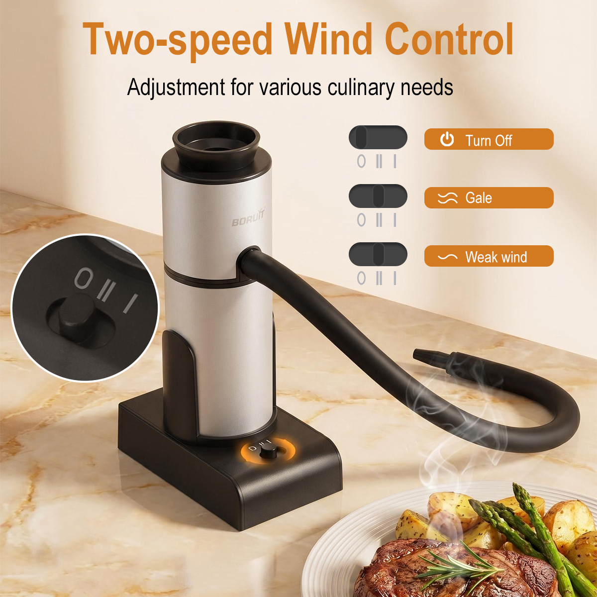 BORUiT SK303 Portable Food Col - Smoking Gun Kit ulasan dan harga