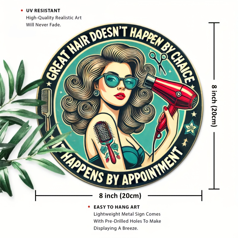 1pc Retro Hair Care Metal Alum - Home Barbershop ulasan dan harga