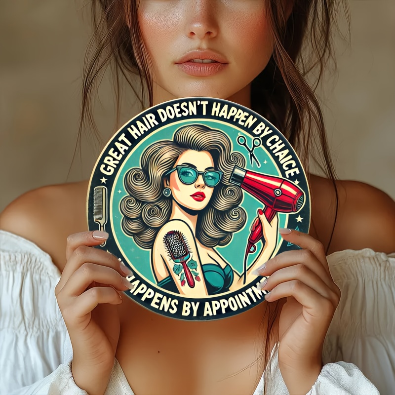 1pc Retro Hair Care Metal Alum - Home Barbershop ulasan dan harga