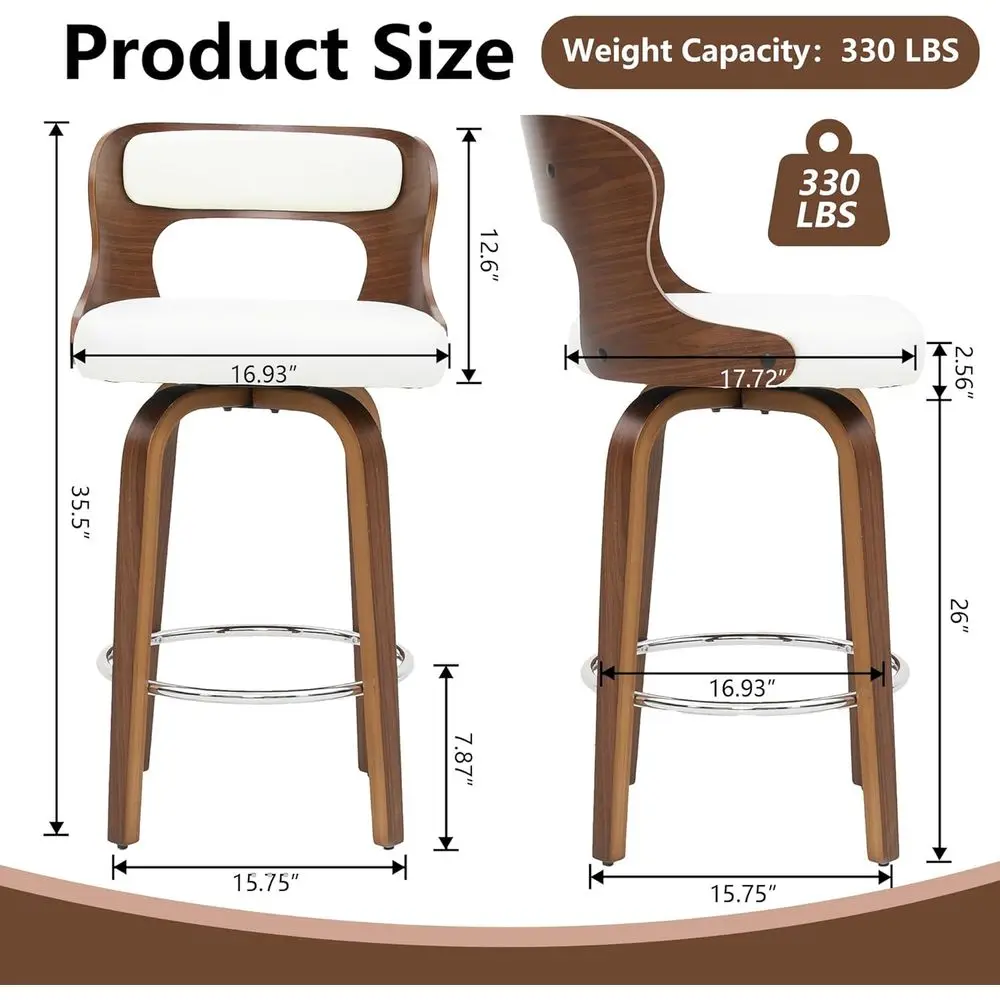Set of 4 White 26 Counter Heig - Home Bar Stools ulasan dan harga