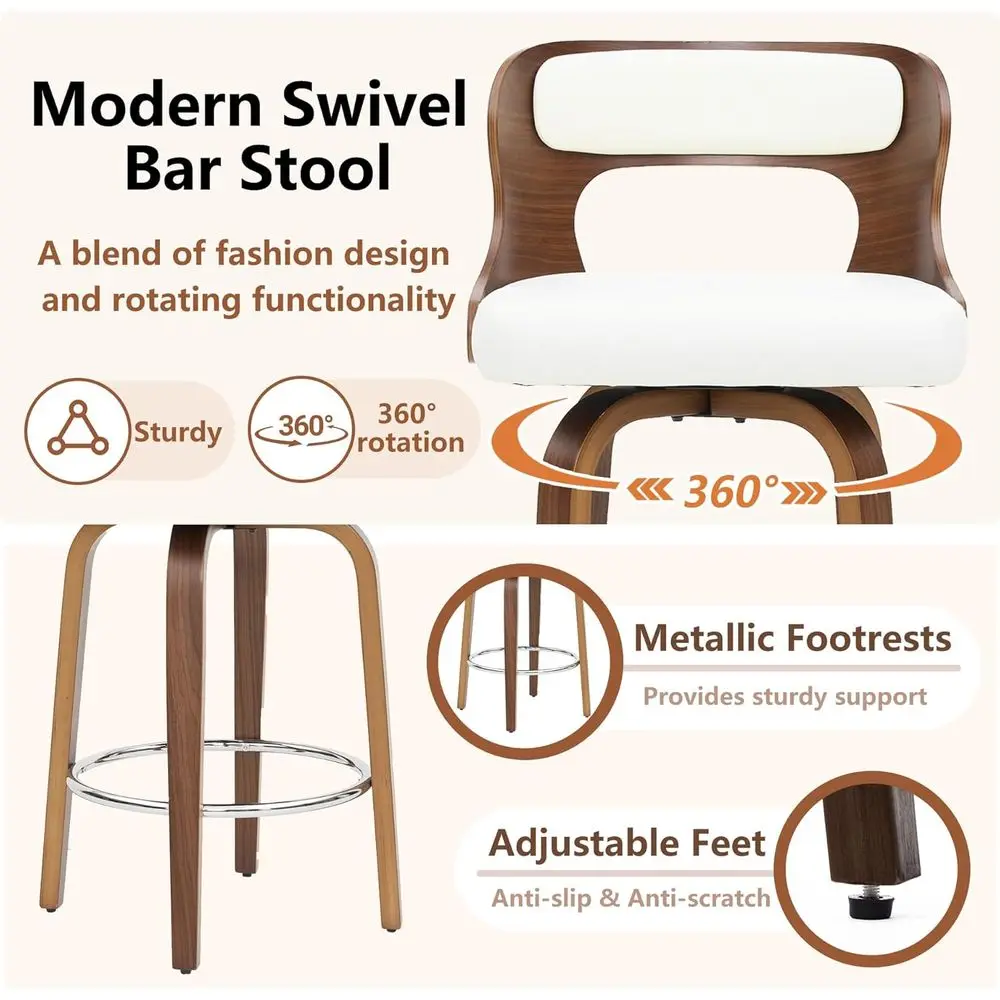 Set of 4 White 26 Counter Heig - Home Bar Stools ulasan dan harga