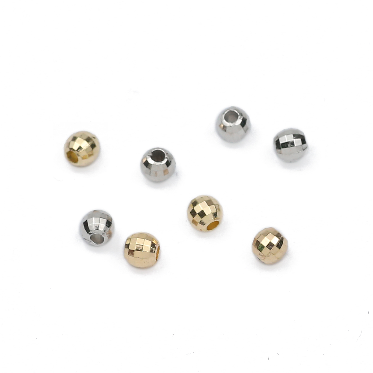 200PCS 4MM faceted round Loose - Bar Cart Gold ulasan dan harga