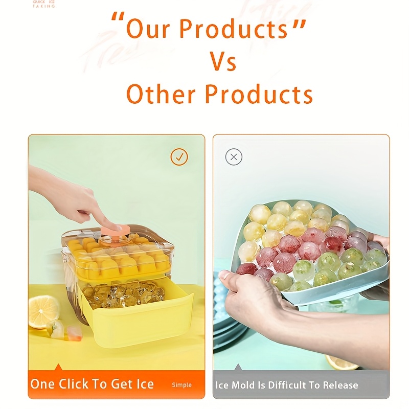 48 Cells Ice Cube Tray Easy Co - Home Bar And Fridge ulasan dan harga