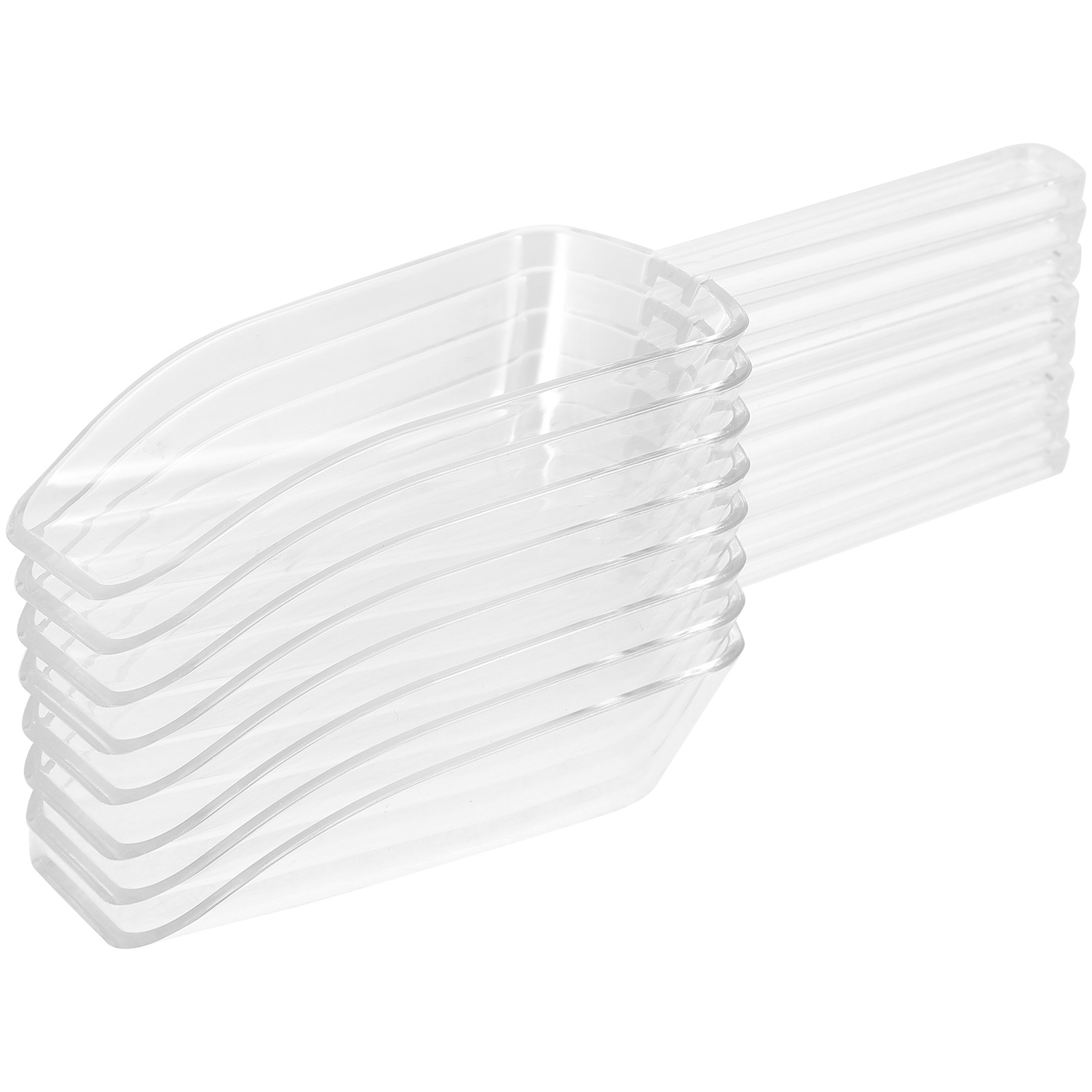8Pcs Food Scoop Mini Clear Pla - Ice Pick Pick ulasan dan harga