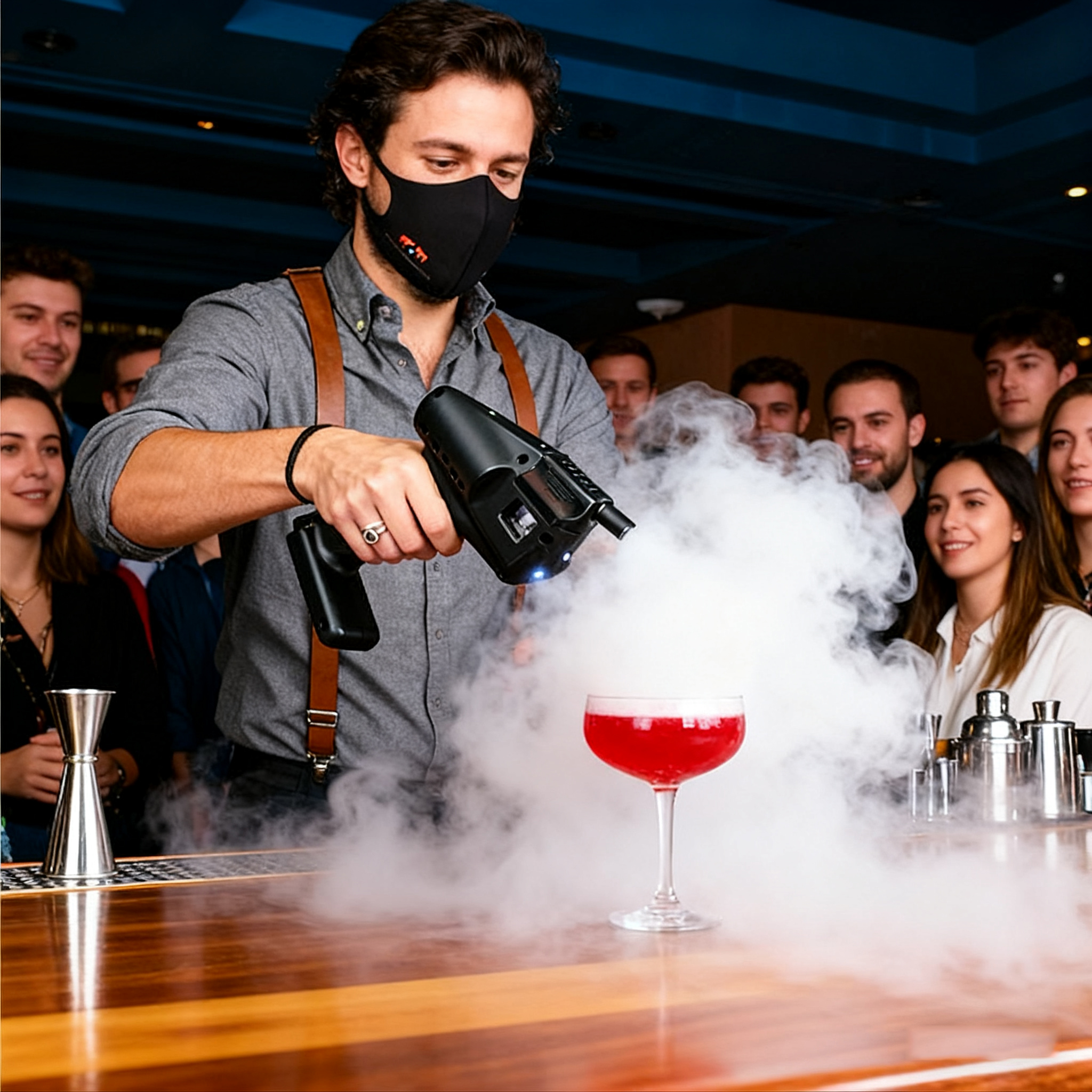 Cocktail Smoke Bubble Gun - US - Smoking Gun Kit ulasan dan harga
