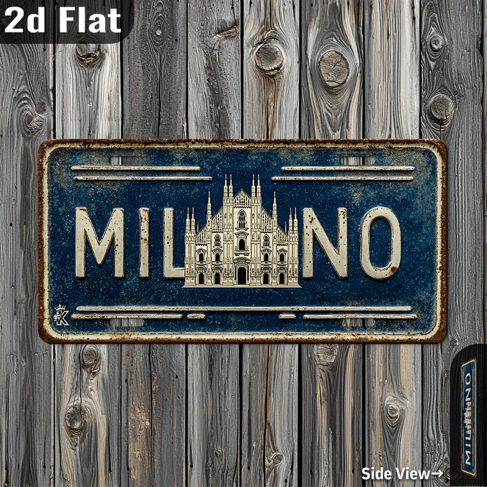 Custom 2D Printed Milan Italy  - Home Bar Cafe ulasan dan harga