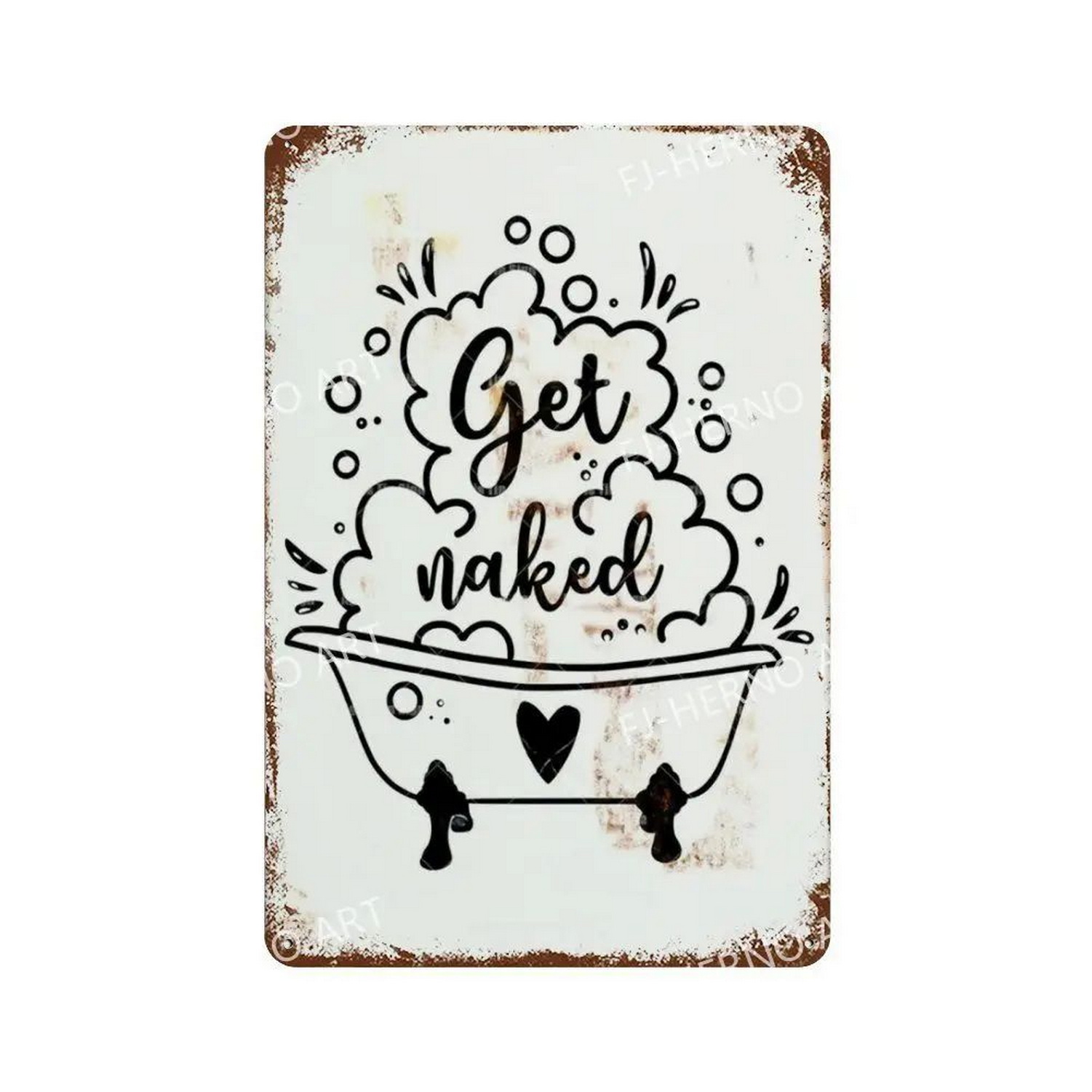 Attention Metal Tin Sign Washi - Home Bar Cafe ulasan dan harga
