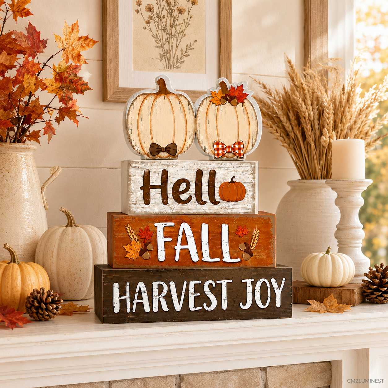 Autumn Layered Tray Decoration - Home Bar Shelves ulasan dan harga