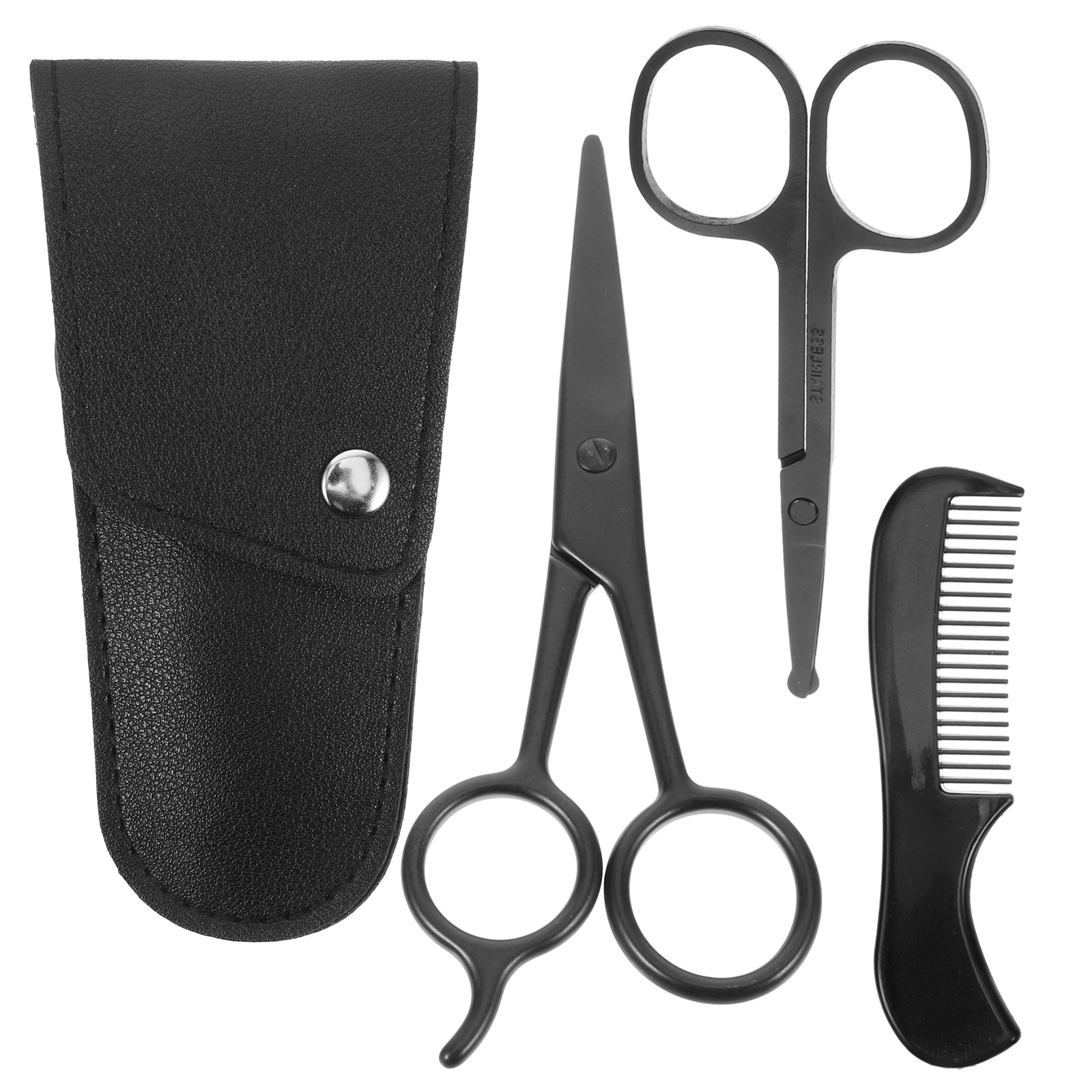 1Set Beard Shears Kit Stainles - Home Barbershop ulasan dan harga