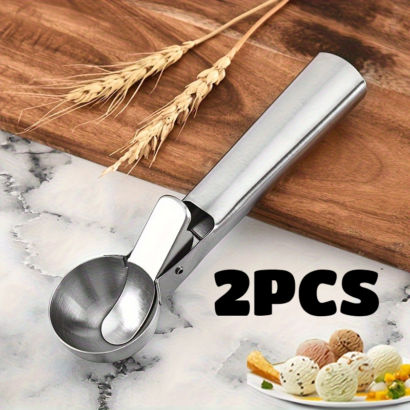 2PCS Ice Cream Spoon Stainless - Ice Pick Pick ulasan dan harga