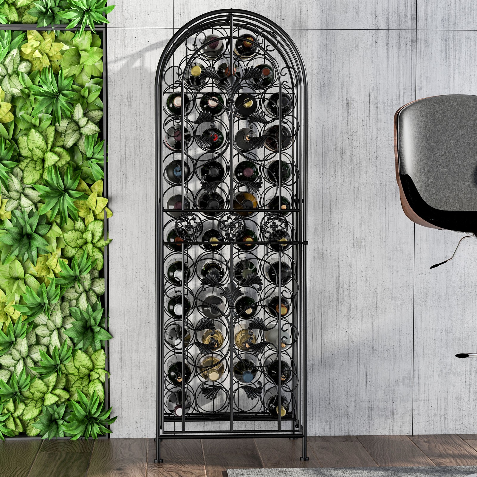 Free Standing Wine Rack 45 Bot - Home Bar Stand ulasan dan harga
