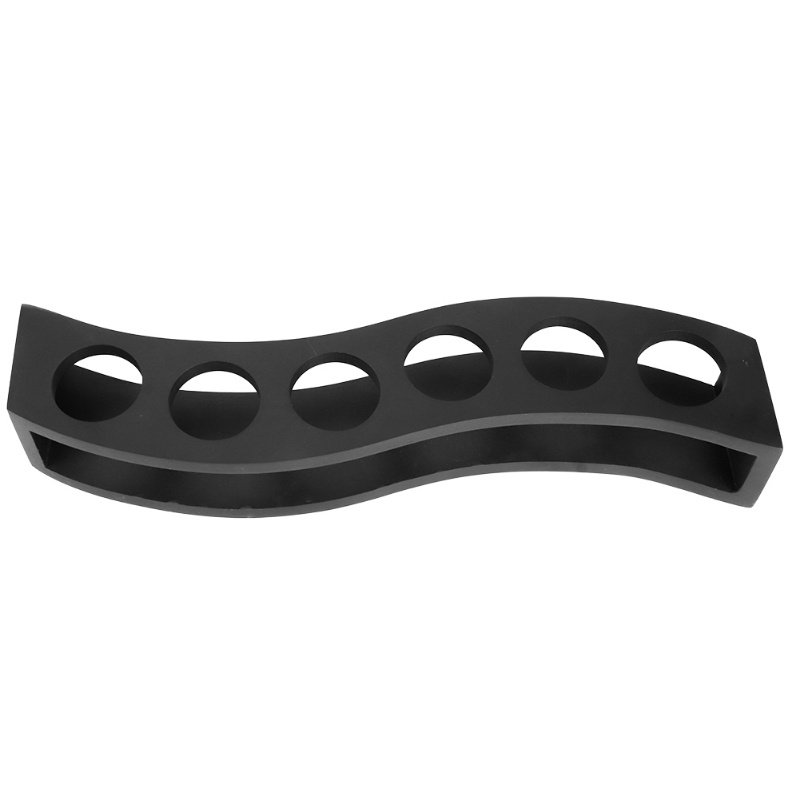 Black Wooden Wine Glass Rack C - Home Bar Stand ulasan dan harga
