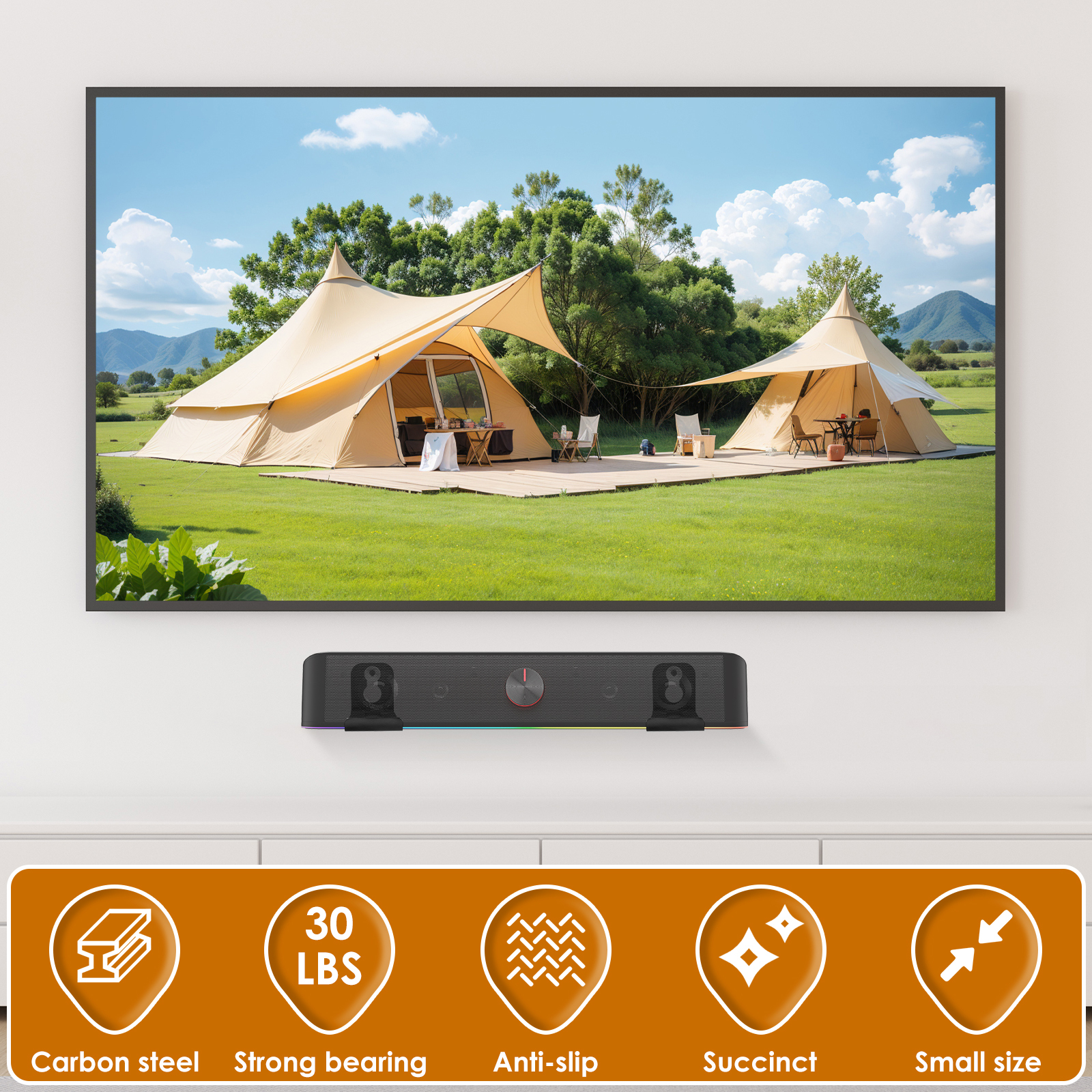 2Pcs Soundbar Speaker Stands W - Home Bar Accessories ulasan dan harga