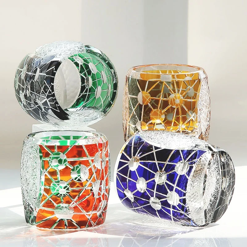 9.5 oz Heavy Edo Kiriko Tyle W - Old Fashioned Glass ulasan dan harga