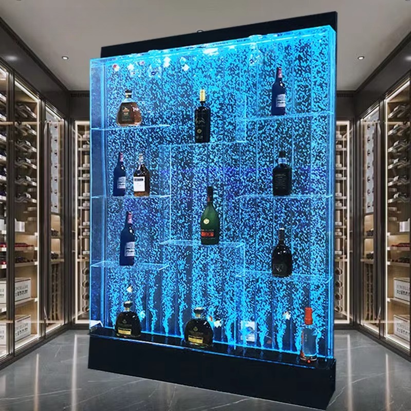Customized Acrylic LED Water B - Home Bar Shelves ulasan dan harga