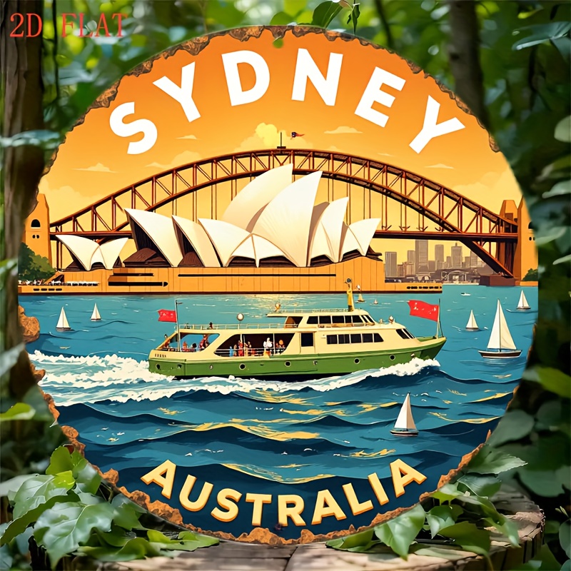 2D Metal Sign Sydney Australia - Home Bar Sydney ulasan dan harga