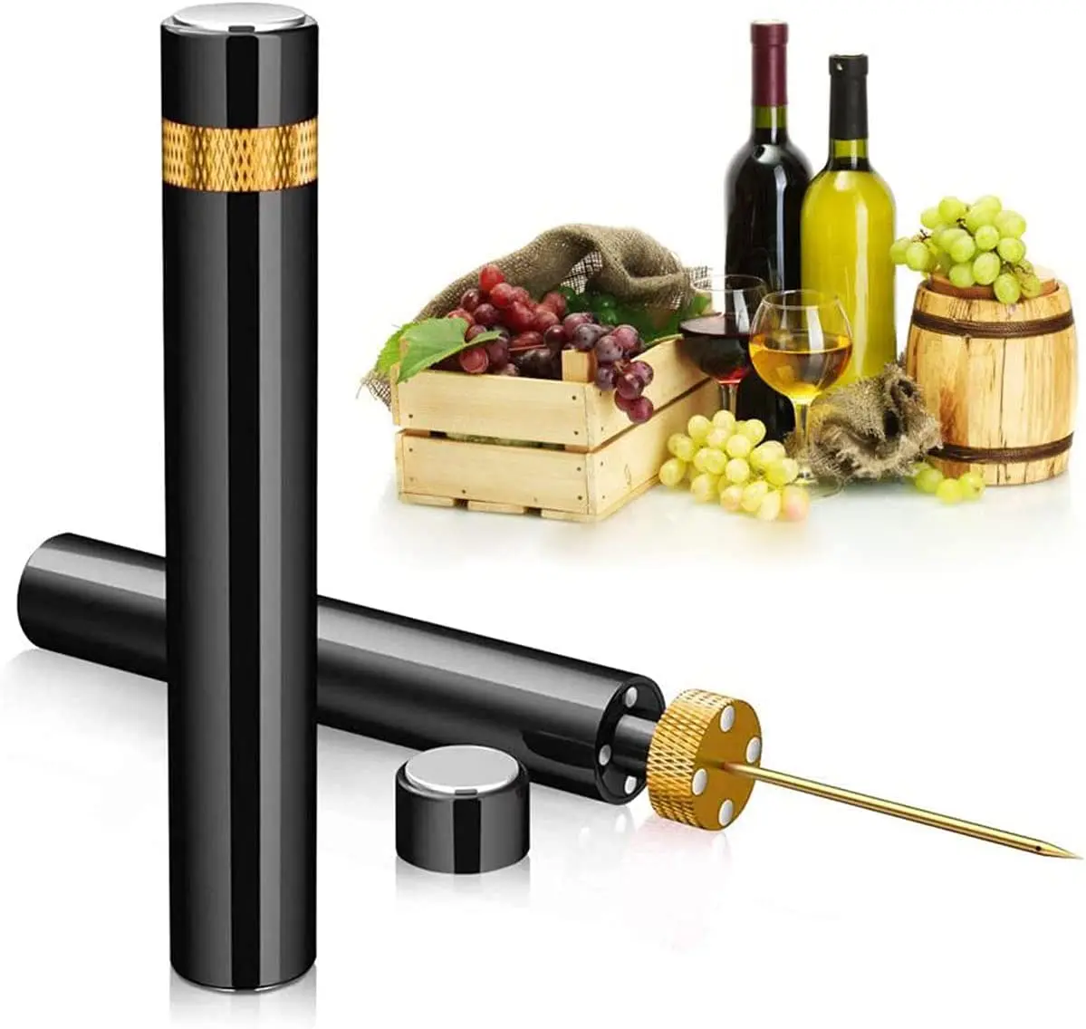 Red Wine Bottle Opener Air Pre - Wine Preservation Pump ulasan dan harga