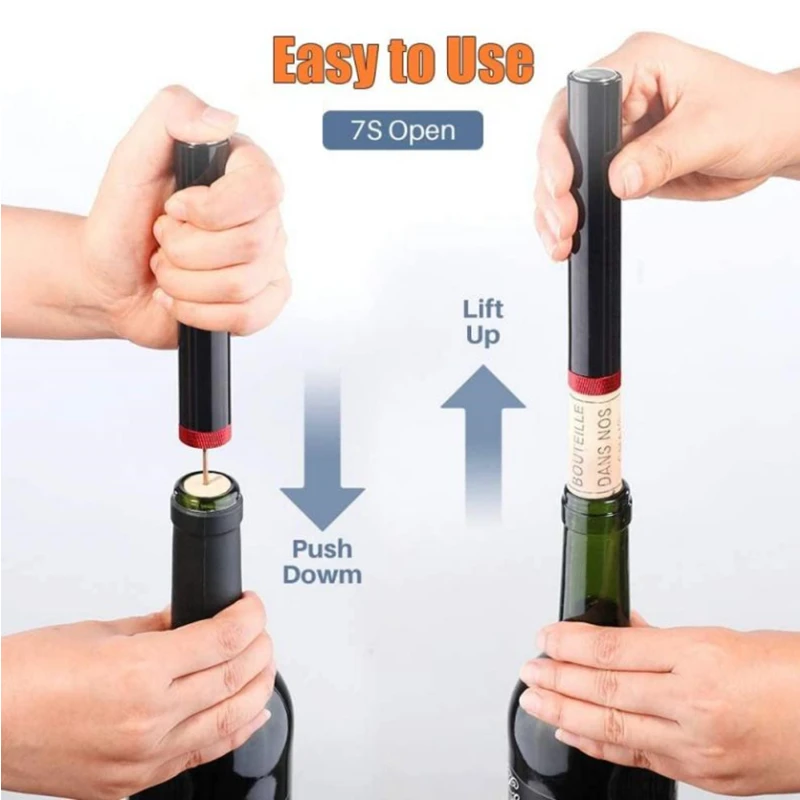 Red Wine Bottle Opener Air Pre - Wine Preservation Pump ulasan dan harga