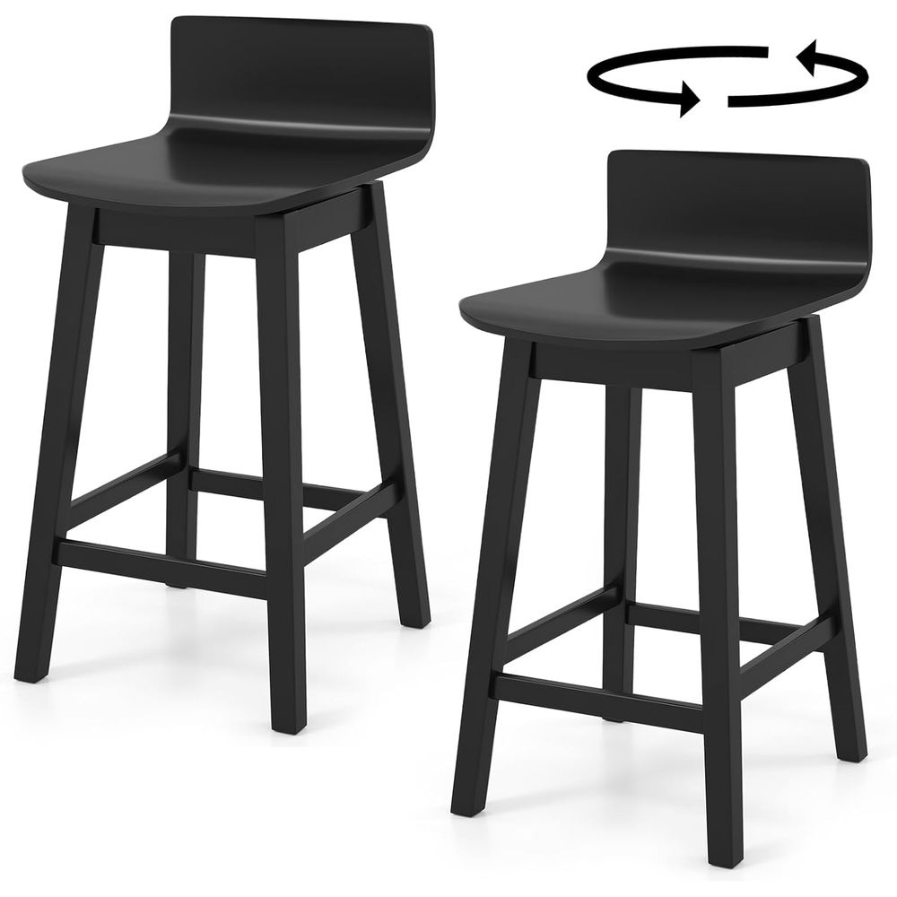 Swivel Solid Wood Bar Stools S - Home Bar Stools ulasan dan harga