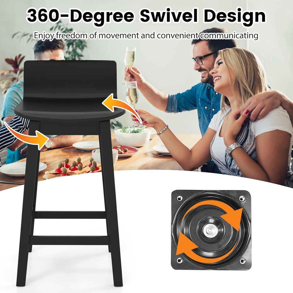 Swivel Solid Wood Bar Stools S - Home Bar Stools ulasan dan harga